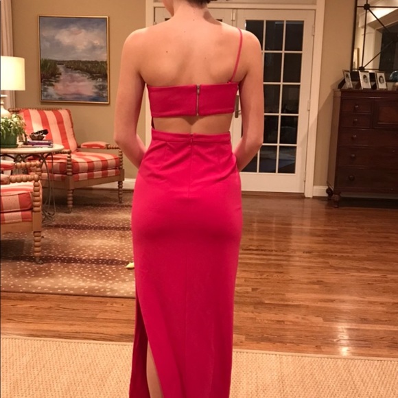 Aidan by Aidan Mattox maxi pink dress - Picture 3 of 4